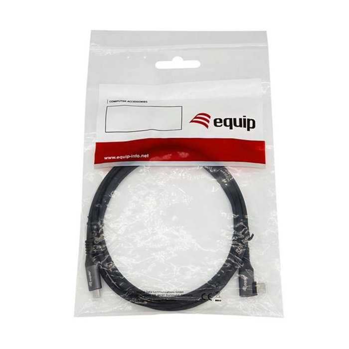 Equip 128891 Câble USB-C vers USB-C Mâle avec Angle 90° - 100W PD USB 2.0