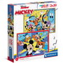 CLEMENTONI Puzzle Mickey Disney 2x20 pièces