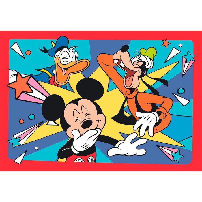 Clementoni Puzzle Disney Mickey Mouse - 2 Puzzles de 20 Pièces - Taille Complète 27 x 19 cm - Pour Enfants à Partir de 3 Ans