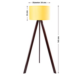 Kano-2 Lampadaire Jaune / Marron