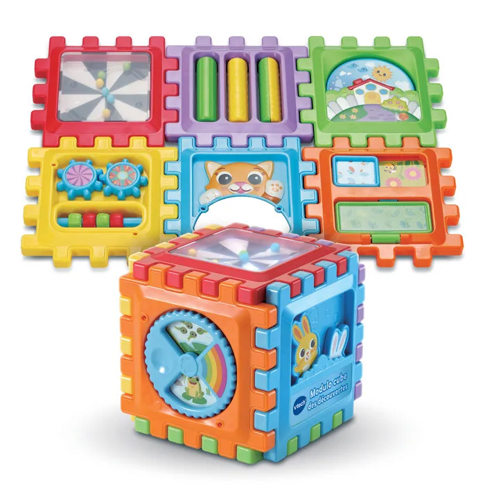 Vtech Baby Modulo Cube des Découvertes - Cube d'activités modulable pour l'éveil sensoriel des bébés de 12 à 36 mois - Multicolore Vtech Baby Modulo Cube des Découvertes - Cube d'activités modulable pour l'éveil sensoriel des bébés de 12 à 36 mois - Multicolore