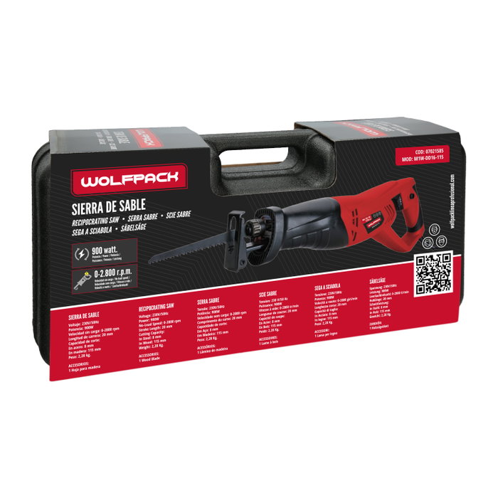 WOLFPACK LINEA PROFESIONAL Sierra de sable 900W