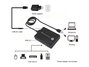 Conceptronic Hubbies10B Hub USB 3.0/2.0 4 ports Noir - Concentrateur USB-A avec câble 90cm, Plug and Play