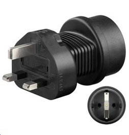 MicroConnect Adaptateur de voyage électrique Schuko vers UK