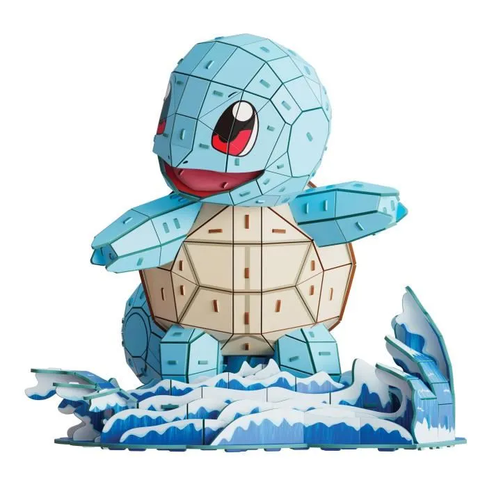 Spinmaster - Puzzle 3D 4D Build Carapuce Pokémon - Maquette à Construire - 180 Pièces - 24 cm - À Partir de 12 Ans