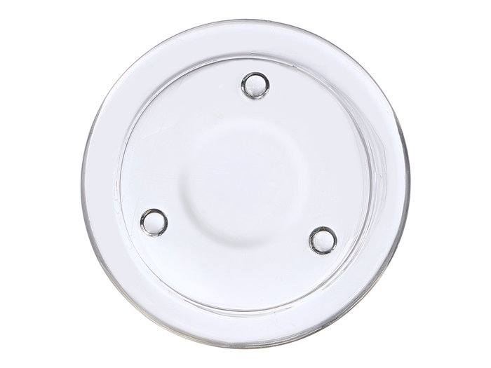 GIFTDECOR Base porte-bougie ronde en verre 11cm GIFTDECOR Base porte-bougie ronde en verre 11cm
