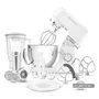 Sencor Kitchen Champion STM 6350WH - Robot pâtissier 1000 W, bol 4.5 L, 8 vitesses, pétrissage planétaire, accessoires inclus (hachoir, batteur, fouet) - Blanc