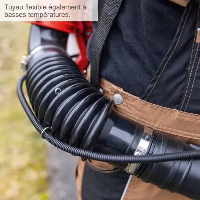 Scheppach Souffleur à Dos Thermique LB5200BP, 51.7 cm³ 1.9 CV, Vitesse d'Air 295 km/h, Système Anti-Vibrations, Garantie 5 Ans