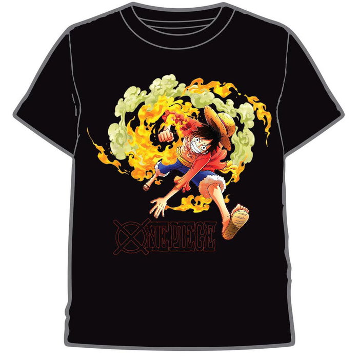TOEI ANIMATION - T-shirt One Piece adulte motif Luffy, 100% coton 160 g, Taille S TOEI ANIMATION - T-shirt One Piece adulte motif Luffy, 100% coton 160 g, Taille S