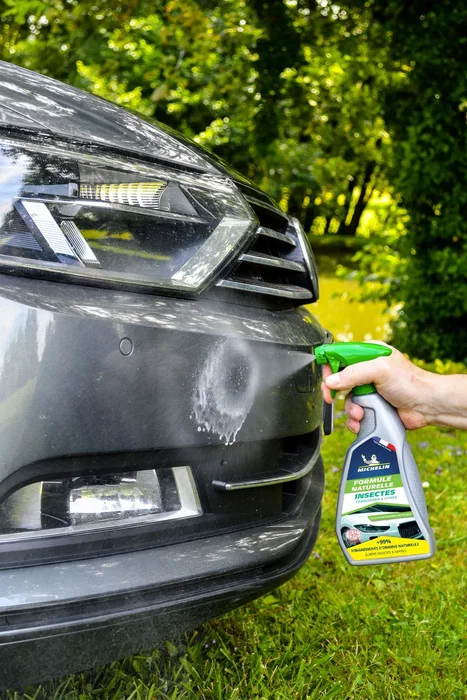 Michelin - Nettoyant insectes naturel 500ml - Spray écodétergent certifié - Élimine insectes et fientes d'oiseaux sur carrosserie et vitres