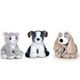 FAMOSA Peluche Animaux Domestiques Nature 27cm en Fibre Recyclée Super Douce - Jouet Bébé +0 Mois