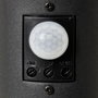 Brilliant Potelet extérieur DODY E27 Noir avec détecteur de mouvement