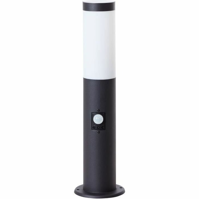 Brilliant Potelet extérieur DODY E27 Noir avec détecteur de mouvement