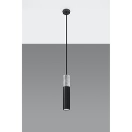 Lampe À Suspension Pablo Gris/Negro