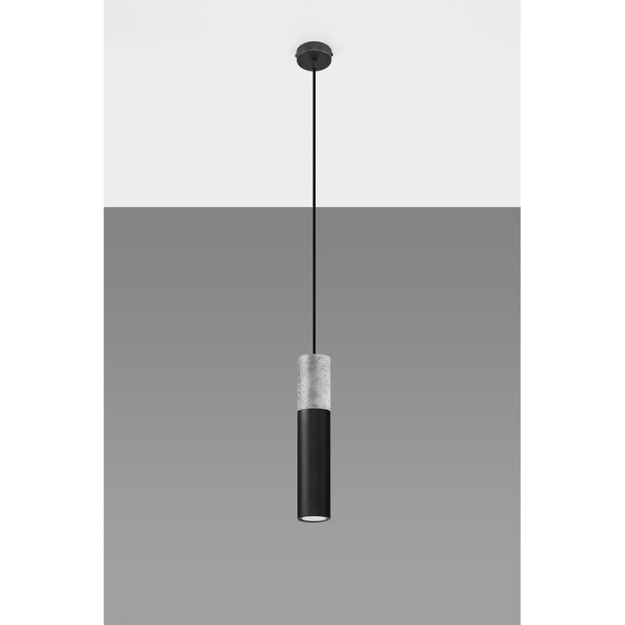Lámpara Colgante Pablo Gris/Negro