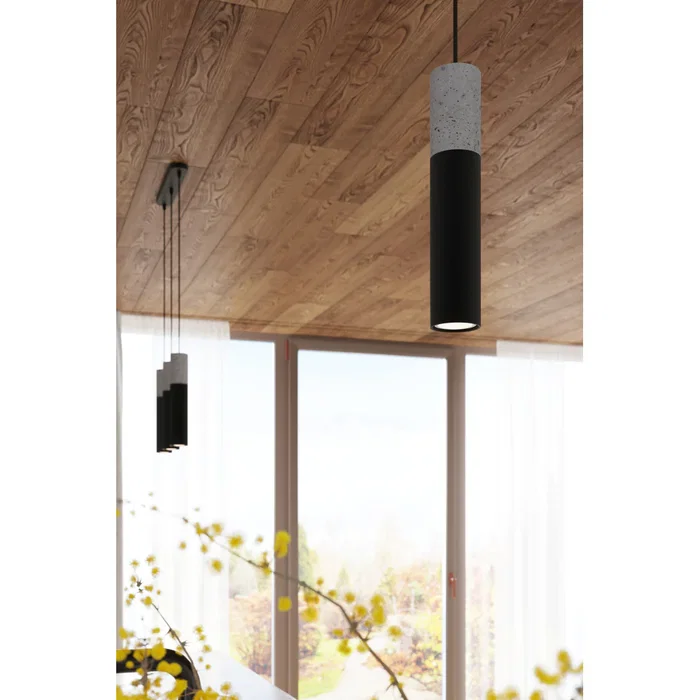Lampe Suspendue "Pablo" SOL-SL.0650 Béton et Acier Style Moderne Loft Lampe Suspendue "Pablo" SOL-SL.0650 Béton et Acier Style Moderne Loft