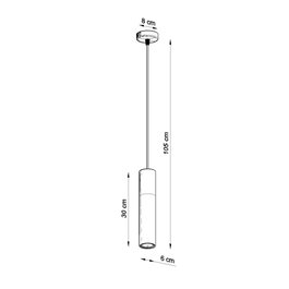 Lampe À Suspension Pablo Gris/Negro