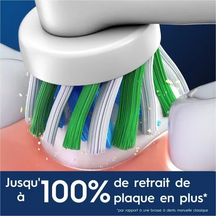 Oral-B Brossettes de rechange Pro Cross Action pour brosse à dents électrique, 4 brossettes Oral-B Brossettes de rechange Pro Cross Action pour brosse à dents électrique, 4 brossettes