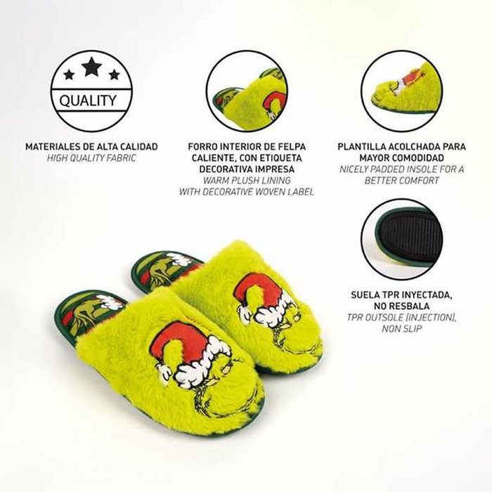 The Grinch Chaussons Vert Taille 42-43 The Grinch Chaussons Vert Taille 42-43