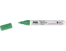 Kreul Marqueur pour textile pailleté vert pointe à bille 2-4mm