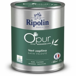 Ripolin Peinture O'PUR Vert zapfino Satin velouté 2 L