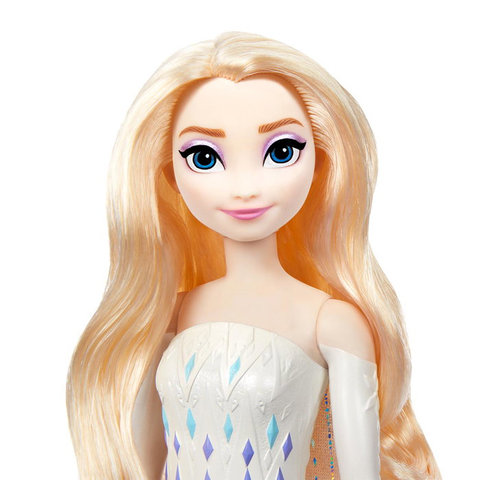 Mattel Disney Frozen Elsa - Boîte à Surprises Spin & Reveal HTG25 - Figurine et Accessoires avec Décors - Version Multilingue - Pour Enfants 3 Ans et Plus