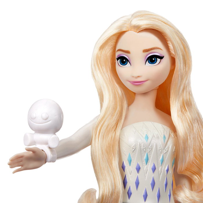 Mattel Disney Frozen Elsa - Boîte à Surprises Spin & Reveal HTG25 - Figurine et Accessoires avec Décors - Version Multilingue - Pour Enfants 3 Ans et Plus