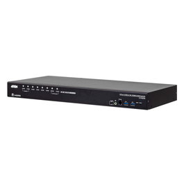 Aten CS18208 Commutateur KVM USB 3.0 8 ports avec hub intégré, vidéo 4K HDMI et support cascade