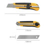 WOLFPACK LINEA PROFESIONAL Cutter Large Professionnel Lame Acier SK5 25mm