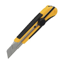 WOLFPACK LINEA PROFESIONAL Cutter Large Professionnel Lame Acier SK5 25mm