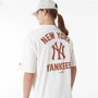 T-shirt à manches courtes homme New Era WORDMARK OS TEE NEYYAN 60435536 Blanc (M)