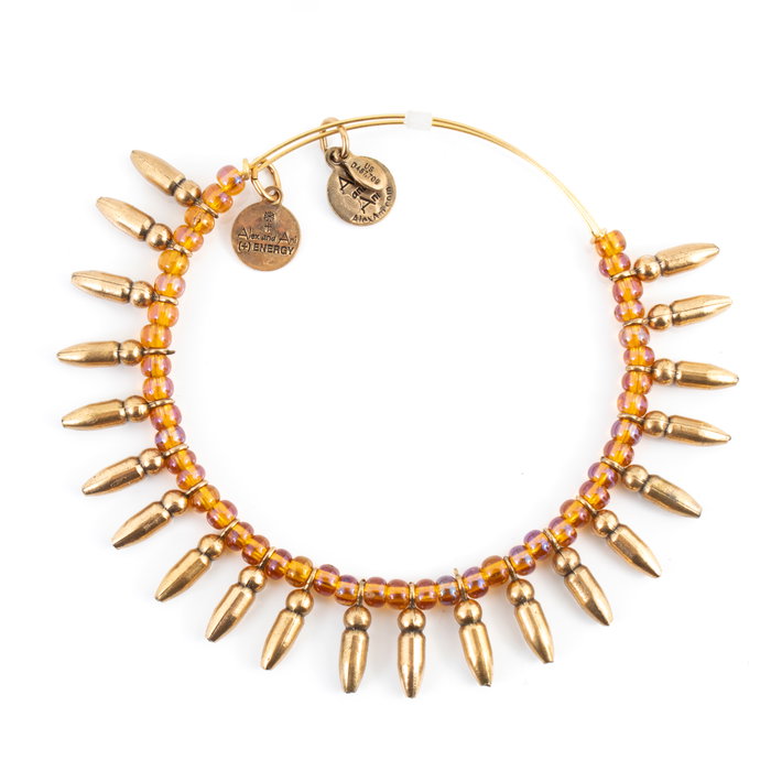 Alex And Ani Bracelet en Métal Jaune Ajustable Alex And Ani Bracelet en Métal Jaune Ajustable
