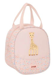 Safta Nécessaire isotherme Sophie la Girafe Joy 19x22x14 cm avec compartiment pour bouteille d'eau rechargeable et répétition, à partir de 3 ans