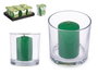 Acorde Porte-bougie Taco Vela en bambou 10x10x10 cm vert (Set de 6)