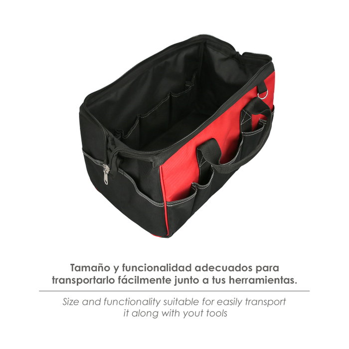 WOLFPACK LINEA PROFESIONAL Sacoche à outils polyvalente en nylon 29x47x23cm WOLFPACK LINEA PROFESIONAL Sacoche à outils polyvalente en nylon 29x47x23cm