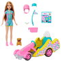 Barbie - Muñeca Stacie al Rescate avec Kart - HRM08 - Mattel - Poupée, Voiture de Course et Accessoires pour Enfants à partir de 3 ans