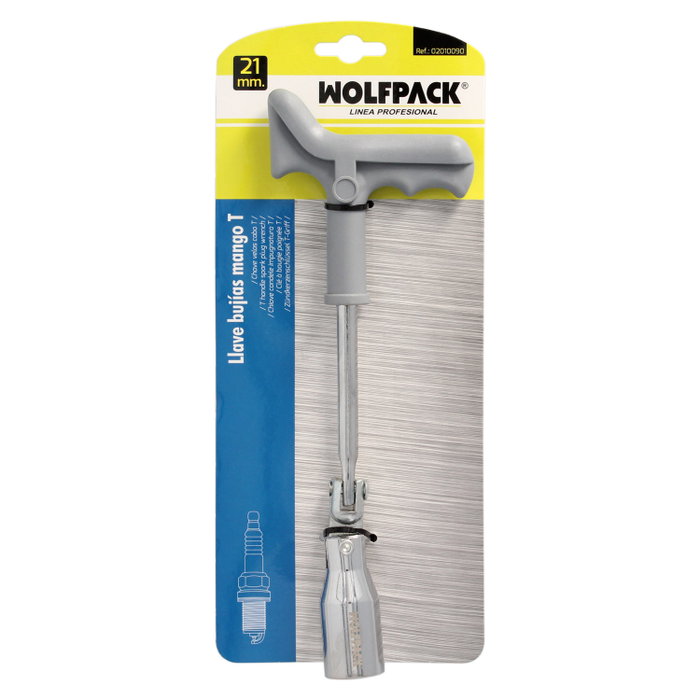 WOLFPACK LINEA PROFESIONAL Clé à bougies en T 21 mm WOLFPACK LINEA PROFESIONAL Clé à bougies en T 21 mm