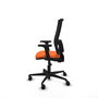 PIQUERAS Y CRESPO Chaise Bormate Asynchrone Orange et Noir