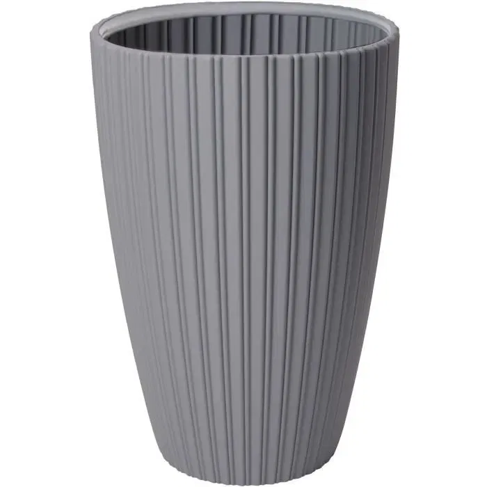 Garden ID Fancy - Pot de fleurs éco-responsable - 40 x 58 cm - Gris clair - Pour jardin, balcon ou intérieur - Résiste de -30°C à +70°C Garden ID Fancy - Pot de fleurs éco-responsable - 40 x 58 cm - Gris clair - Pour jardin, balcon ou intérieur - Résiste de -30°C à +70°C