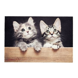 Tarres Tapis d'intérieur Deco print avec motif de chats, 40 x 60 cm