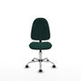 PIQUERAS Y CRESPO Chaise de bureau Algarra, Similicuir Vert Bouteille, sans accoudoirs