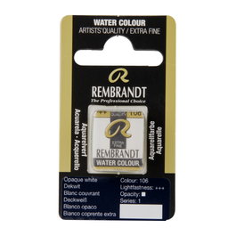 Rembrandt Aquarelle en pastille Blanco Opaco 106