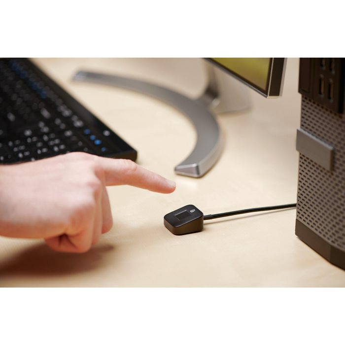 Kensington Clé à empreintes digitales de bureau VeriMark - Lecteur biométrique USB avec Windows Hello, FIDO2 WebAuthn et câble 1.2m