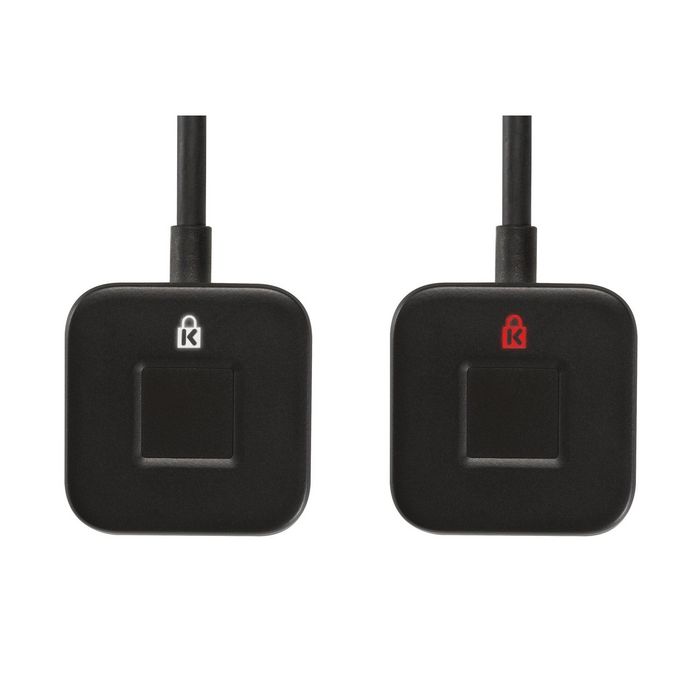 Kensington Clé à empreintes digitales de bureau VeriMark - Lecteur biométrique USB avec Windows Hello, FIDO2 WebAuthn et câble 1.2m