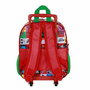Cartable à roulettes Mickey Mouse Mood Rouge Vert 26 x 13 x 34 cm