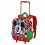 Cartable à roulettes Mickey Mouse Mood Rouge Vert 26 x 13 x 34 cm