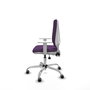PIQUERAS Y CRESPO Chaise de bureau Elche, tissu violet, mécanisme asynchrone