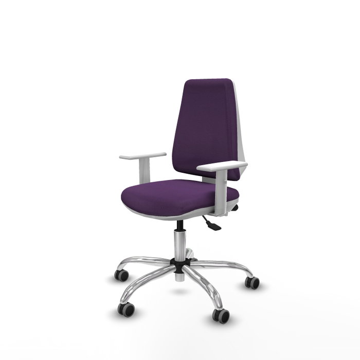 PIQUERAS Y CRESPO Chaise de bureau Elche, tissu violet, mécanisme asynchrone PIQUERAS Y CRESPO Chaise de bureau Elche, tissu violet, mécanisme asynchrone