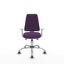 PIQUERAS Y CRESPO Chaise de bureau Elche, tissu violet, mécanisme asynchrone