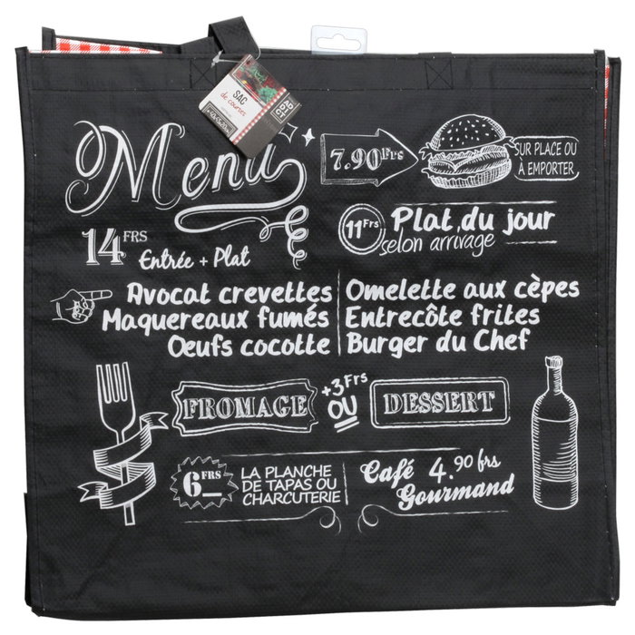 Totally Addict Sac de courses réutilisable assorti 45x40x20 cm